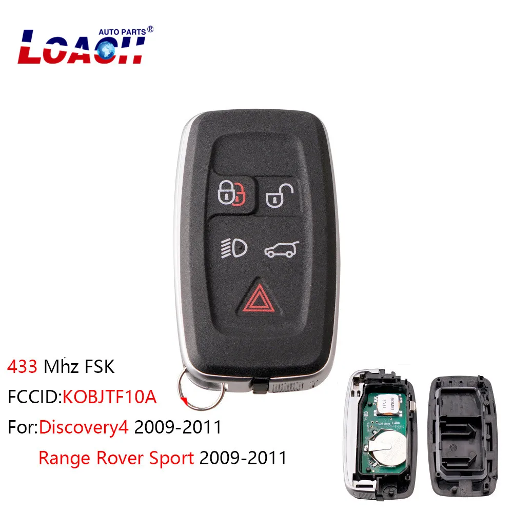 

Smart Remote key5Button For Land Rover KOBJTF10A 433Mhz For Land Rover Range Rover Sport Discovery 4 2009-2011 FOB key