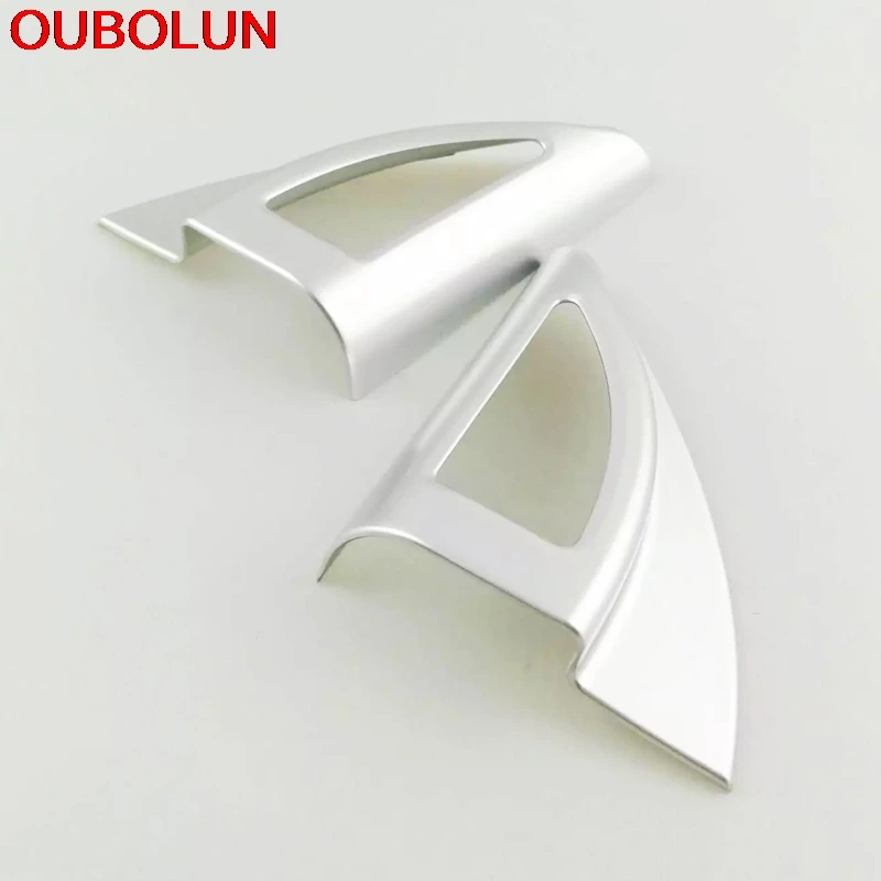 OUBOLUN нержавеющая сталь ABS для Hyundai Solaris 2 молдинги межкомнатных дверей треугольная