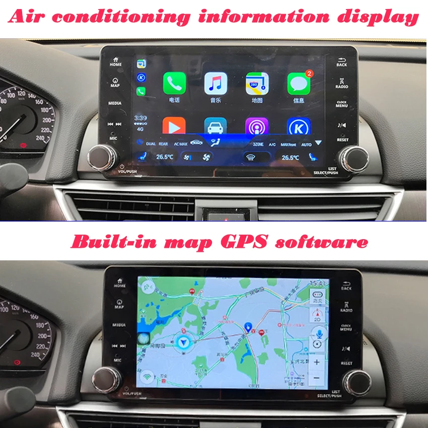 Clearance YESSUN Car Android Multimedia Player For Honda Accord 2018 GPS Navigation Big Screen AUTO Radio Bluetooth 5