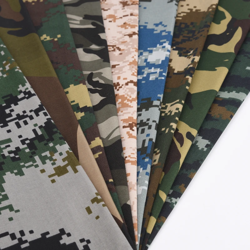 厚手のツイル綿ポリエステル軍ミリタリー迷彩生地寝袋屋外テントテーブル服生地1 5幅 Fabric Aliexpress