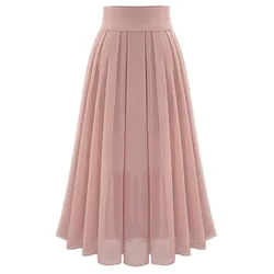 Fashion 2019 Summer skirts Bohemian style womens Chiffon Stretch High Waist Maxi Skater Flared Pleated Long Skirt Saia YJJ2 Fashion 2019 Summer skirts Bohemian style womens Chiffon Stretch High Waist Maxi Skater Flared Pleated Long Skirt Saia YJJ2