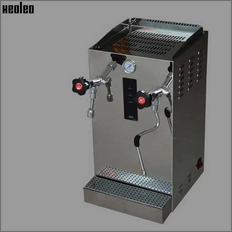 Xeoleo Automatic Milk Foam Machine Commercial Steam Water Boiler Make Espresso Coffee Stainless Steel Teapresso Machine