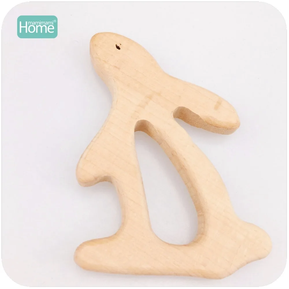 Chocalhos de Madeira do Bebê Brinquedo para um Carrinho de Criança Mamimamihome Faia Coelho Mordedor Pulseira Jogar Ginásio Acessórios Montessori Brinquedo 10pc