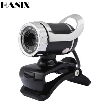 

Basix WEB Webcam High Definition 360 Degree USB Camera Web Cam with MIC Clip-on webcam For Skype Computer camera