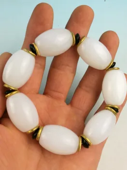 

China handmade jades bead bracelet Elastic force bracelet