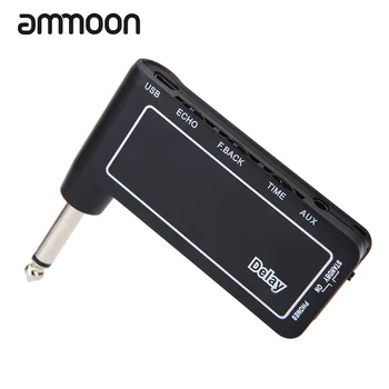 

Brand New Mini Rechargeable Electric Guitar Plug Headphone Amp Amplifier Digital Delay Effect Guitar Parts & Accessories