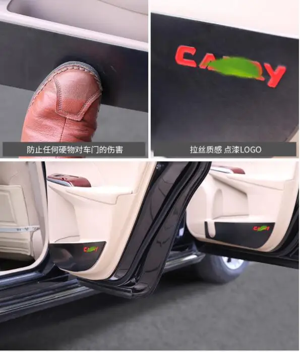 Применим к 12-18 для Toyota Camry переоборудованные двери из нержавеющей стали анти-удар колодки внутренняя отделка переоборудованные анти-удар колодки