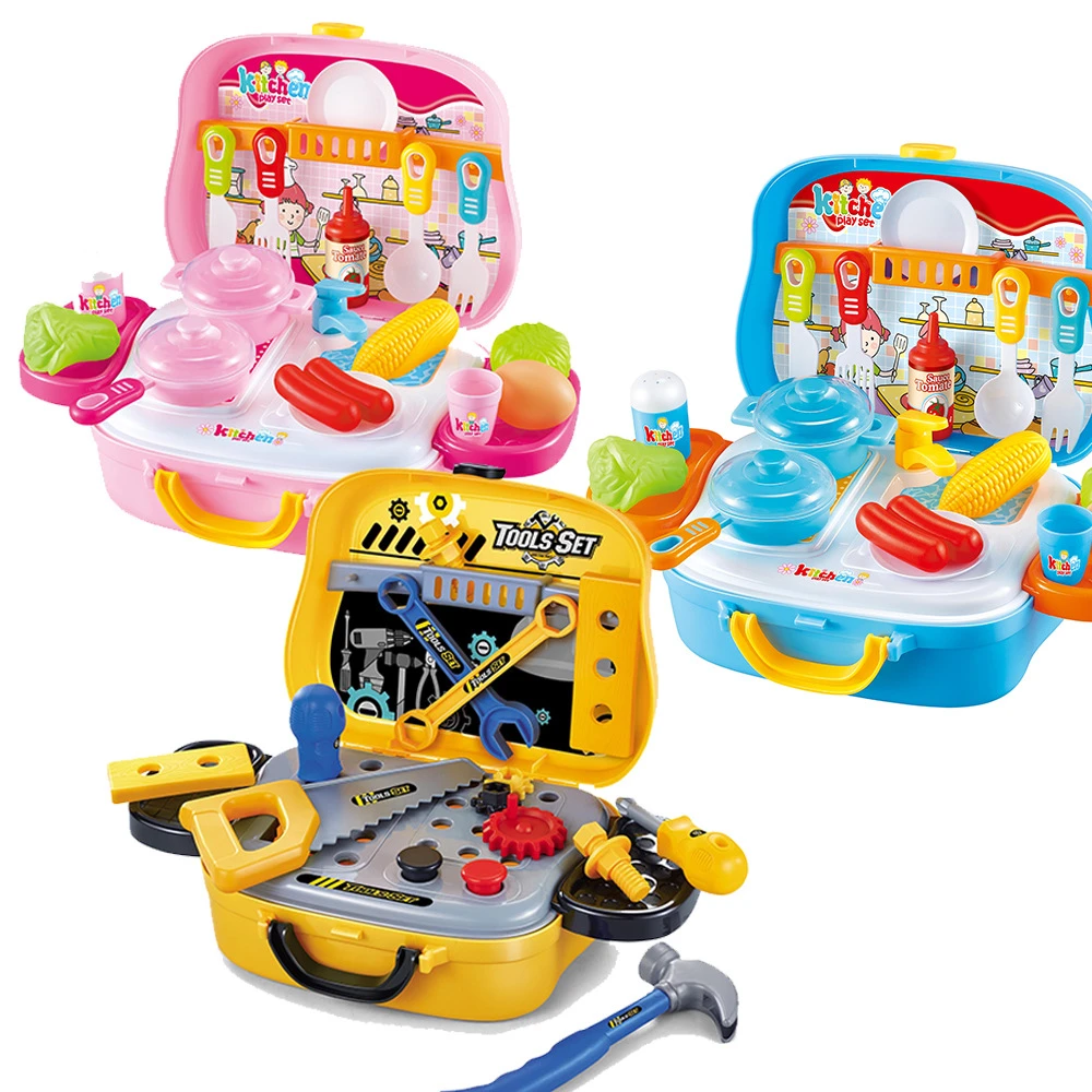 kitchen cart and baby doll