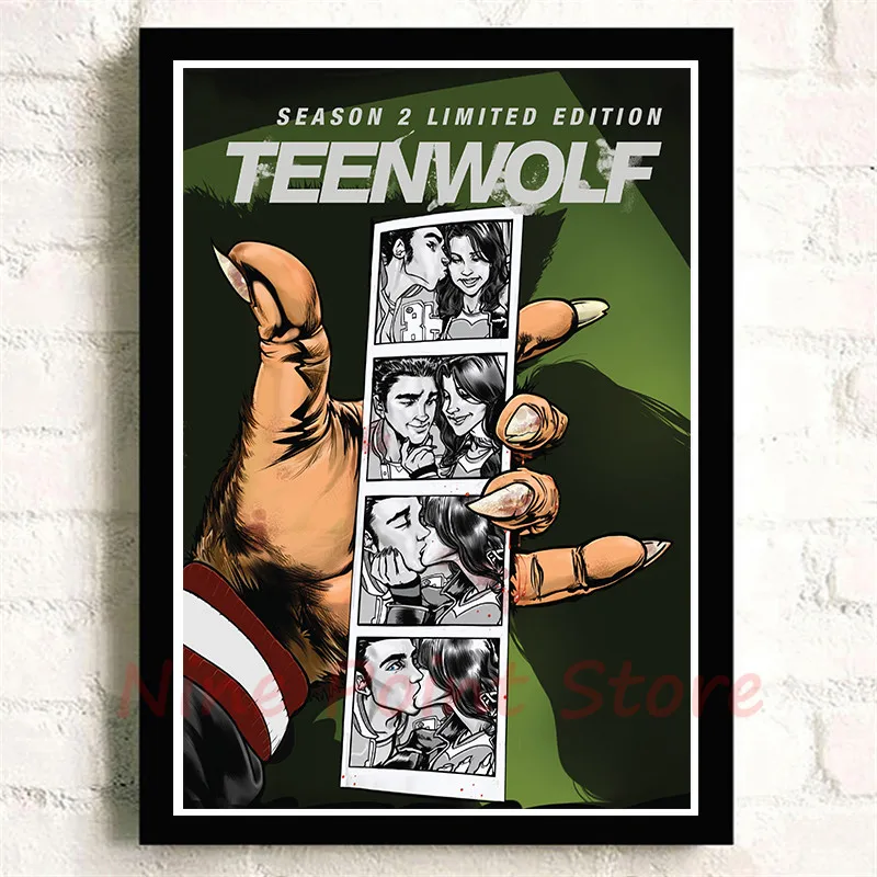 Teen Wolf, белая бумага с покрытием, кино-стикеры Настенные, четкое изображение, украшение для дома, гостиной, спальни, дома, без рамы