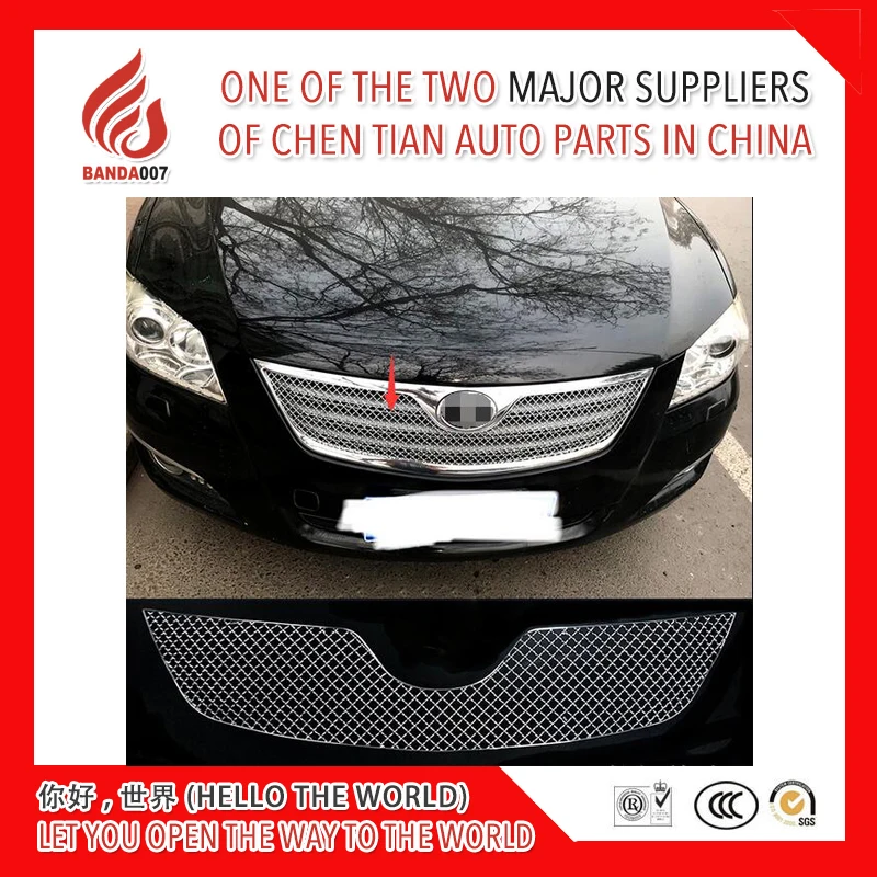 

304 Stainless fit well modification car front grille racing grills grill cover trim for Camry 2006 07 08 09 2011