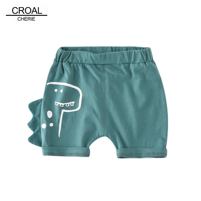 CROAL CHERIE Cute Dinosaur Summer Short boys Pants Breathable Cotton