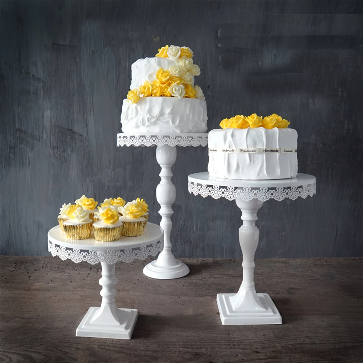 

Wedding Decoration Cake Stand with Crystals Cupcake Dessert Stand Birthday Party Display Holder Cake Decorating Tools White
