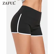 ZAFUL Для женщин Йога шорты Компрессионные шорты Дельфин быстросохнущая дышащий спортивные кроссовки Фитнес Пляжные шорты тренажерный зал спортивные шорты