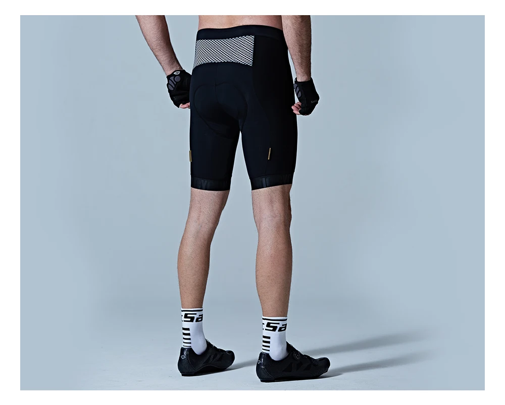 Santic профессиональные мужские велосипедные шорты с подкладкой, итальянские 8 часов езды, MTB дорожный велосипед, короткие штаны, уличная спортивная одежда