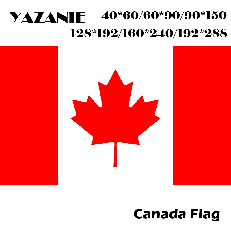 YAZANIE 60*90 см/90*150 см/120*180 см/160*240 см с принтом канадского флага большой канадский