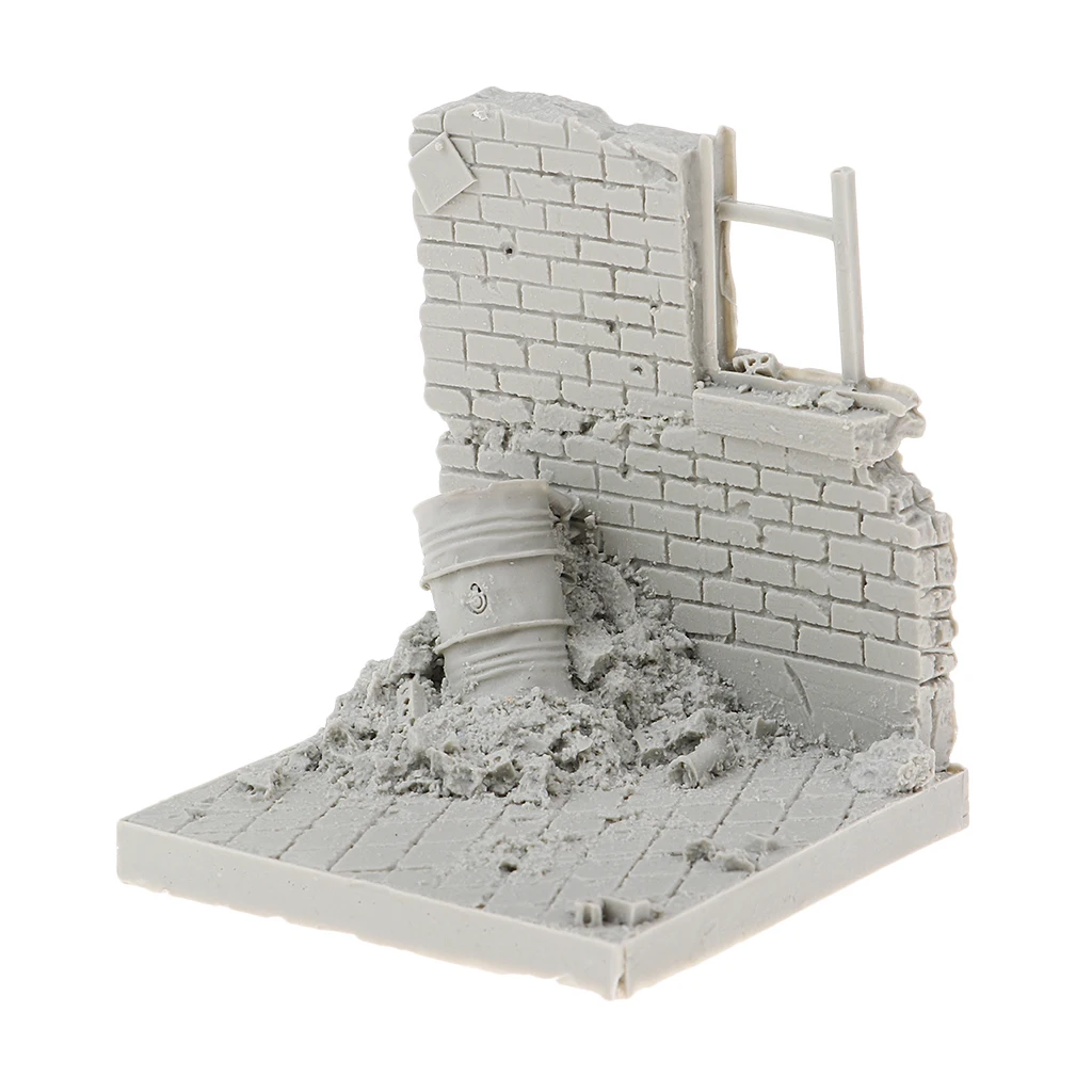 1/35 весы руины битвы настенная модель Неокрашенная для песочного стола диорама
