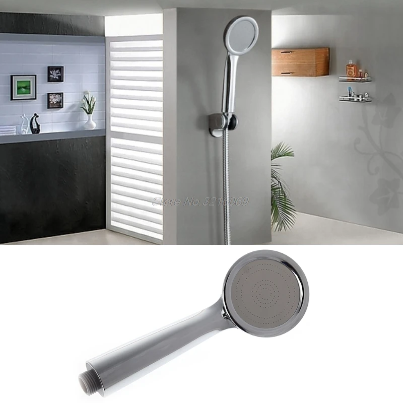 Pressurized ABS Plastic Electroplating Round Handheld Shower Head Lightweightin Shower Heads