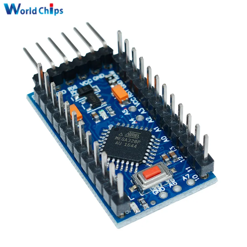 Плата модуль Pro Mini Atmega328 2 шт. 3 В 8 МГц для Arduino Nano 328 контроллер с Pins замена Atmega128|pro mini