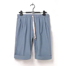 MRMT Брендовые мужские шорты летние льняные шорты для мужчин однотонные повседневные 5 очков пляжная одежда