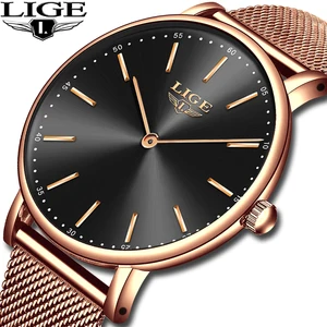 Image 2 - 2020 LIGE New Rose Gold Women Watch Business Quartz Watch Ladies Top Brand Luxury Female Wrist Watch Girl Clock Relogio Feminin
