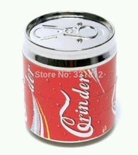 red pop can grinder smoking pipe metal click n vape 4 layer rasta 50*56cm as Pipe accessary for men to smoke