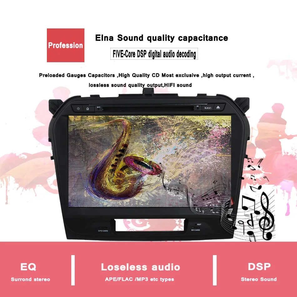 Автомобильный DVD плеер Octa Core android 10 4G Ram для Suzuki Grand Vitara 2015 2016 2017 In Dash 2din 1024*600 GPS