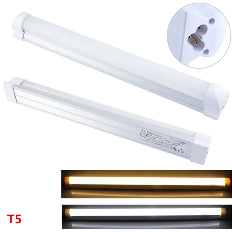 

LED T5 Integrated Single Fixture, 2FT 3FT 4FT 9W 14W 18W Dimmable AC 85-265v Utility Shop Light, Ceiling and Under Cabinet Light