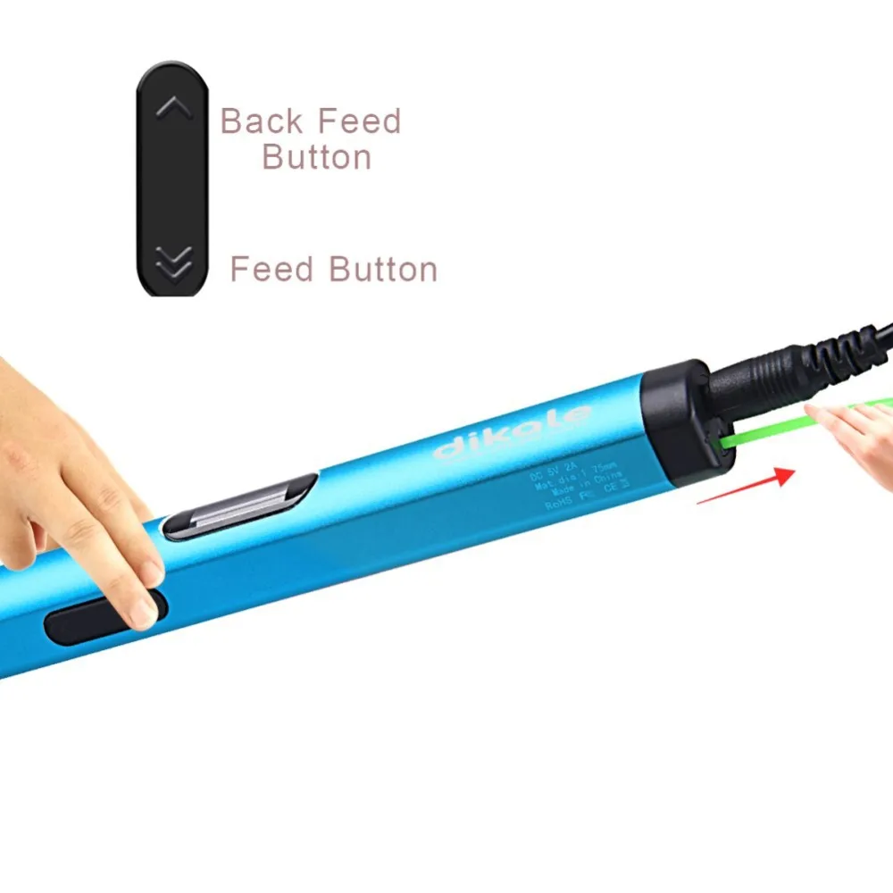 Dikale 3D Ручка для печати 5 В DIY 3D ручка карандаш usb зарядка 3D ручки для рисования нить PLA для детей учебное Моделирование игрушки подарок