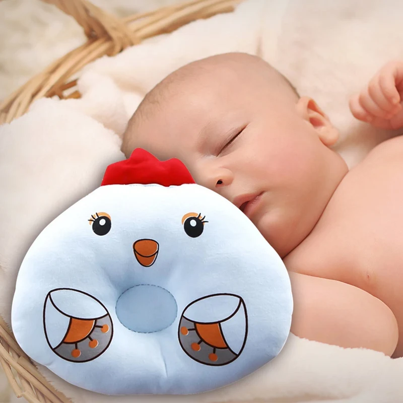 Подушка для младенца предотвращает плоские подушки под голову мультфильм рыба фигура мягкие дети новорожденный кровать спальный позиционер