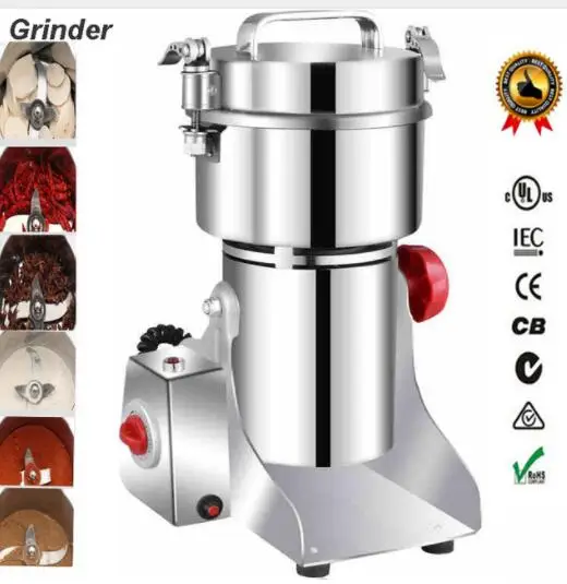 Big Capacity 700g Multifunction Pulverizer Machine Automatic Mill Herb Grinder Swing Type Electric Grain Grinder Big Capacity 700g Multifunction Pulverizer Machine Automatic Mill Herb Grinder Swing Type Electric Grain Grinder