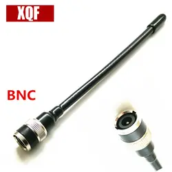 XQF uhf bnc резиновая антенна для Icom IC u80e u82 V85 V85E F3S VX200 VX500, для Kenwood tk308 и т. д. Портативная рация