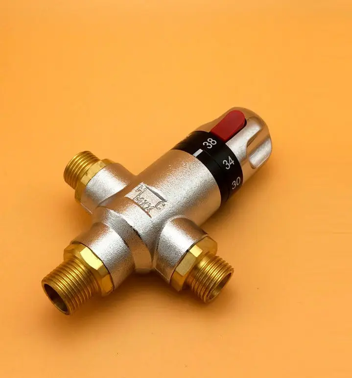 BSP Brass G1" thermostatic mixing valve , DN25 valve mixer ,automatic