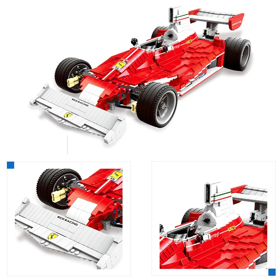 XINGBAO 03023 Genuine TECHNIC Car Series 2405PCS The Red Power Racing Car Set Building Blocks Bricks Compatible Legoing Technic