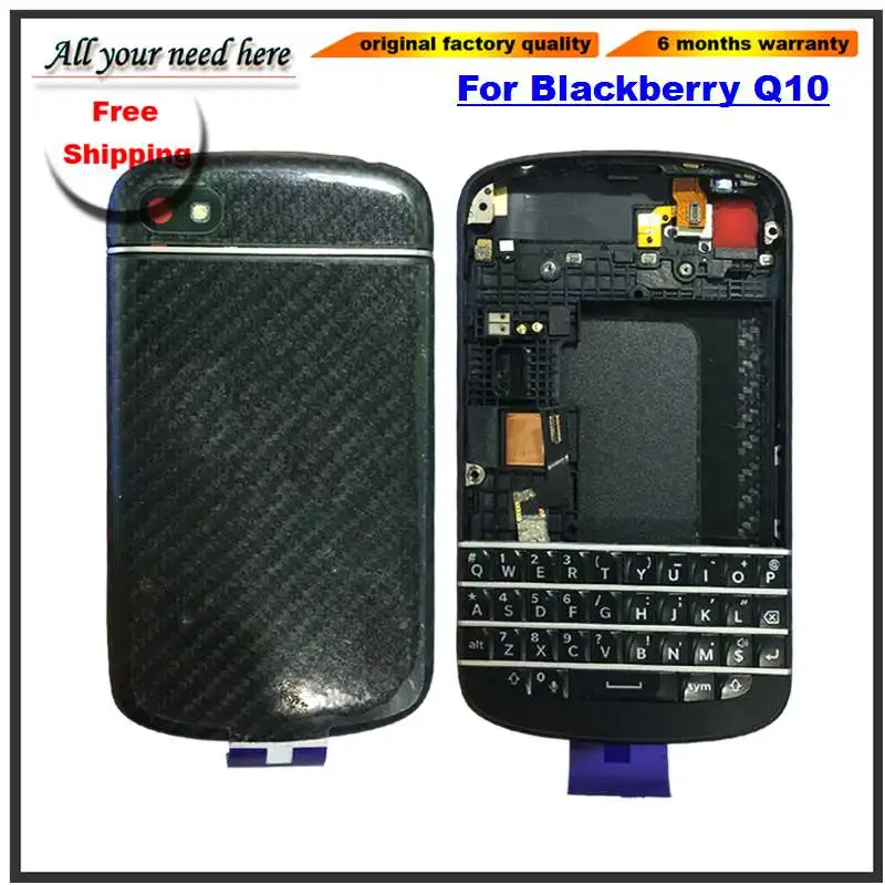 

For Blackberry Q10 N-Series Dev Alpha C Rear Back Battery Cover Door Housing Case with keyboard Replacement Parts