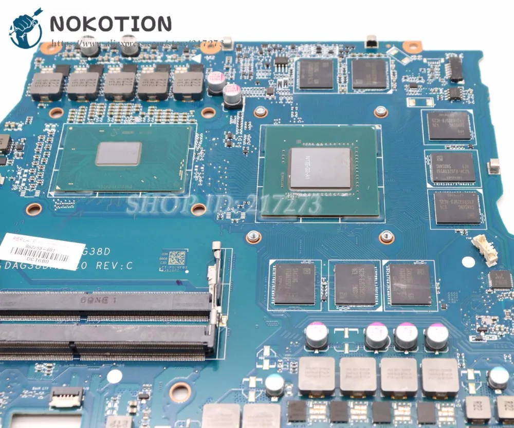 Материнская плата NOKOTION 862263 601 001 G38D DAG38DMBCC0 для ноутбука HP OMEN 17 W W151NR материнская