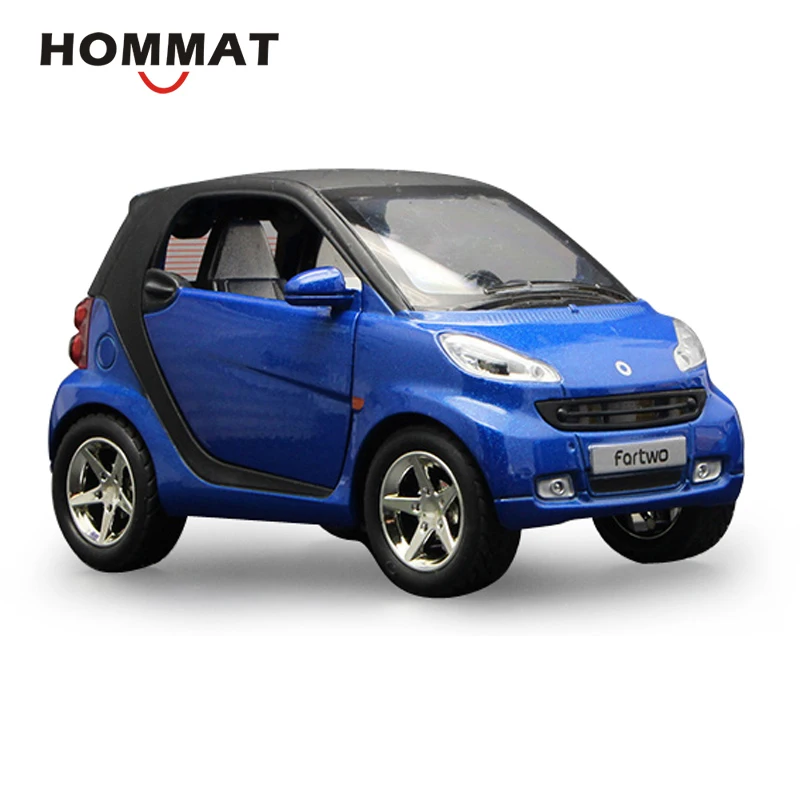 HOMMAT 1:24 моделирование Smart ForTwo литье под давлением игрушечный автомобиль модель металлическая Черная пятница детский подарок Машинки Игрушки для детей