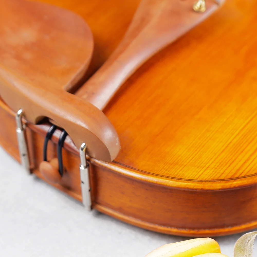 Ручной работы скрипка натуральный полосатый клен 4/4 скрипка o струнный музыкальный инструмент с Скрипка чехол для смычка Международная сертификация