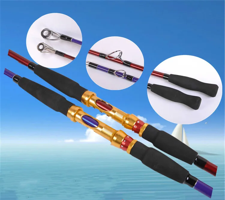

Cheap 1.8/2.1/2.4/2.7m Carbon Hard 2 Section Spinning Lure Rod Superhard Fishing Rod Tackle Strong Free Shipping