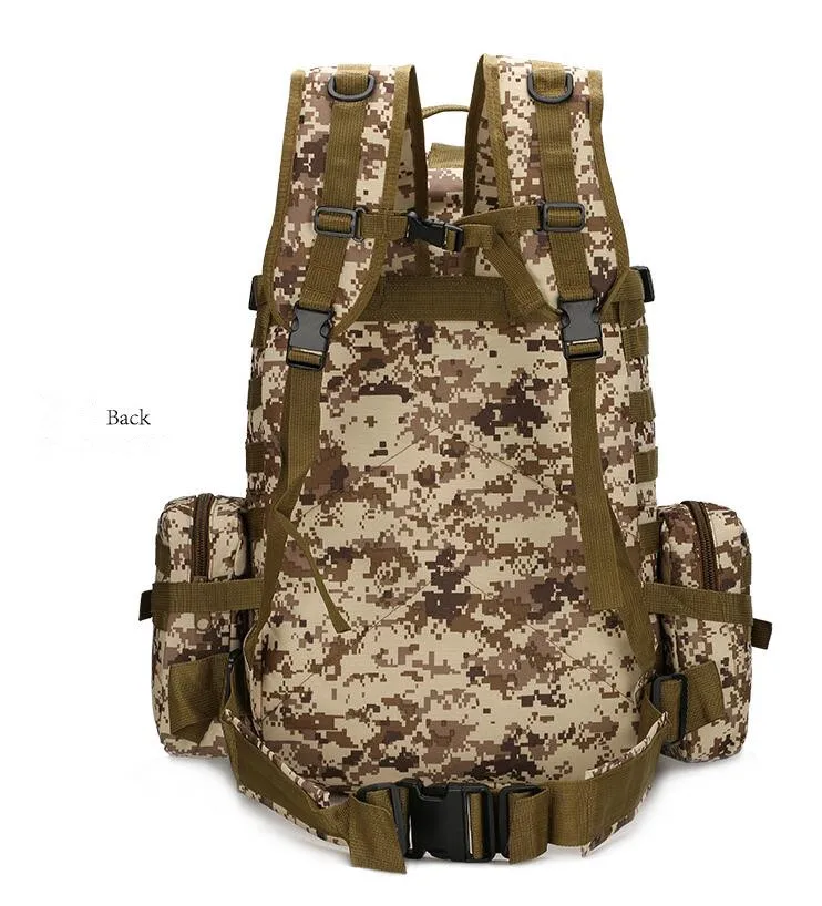 55L мужской рюкзак для путешествий Ткань Оксфорд открытый рюкзак Армейский Камуфляж Тактический рюкзак альпинистский комбинированный рюкзак