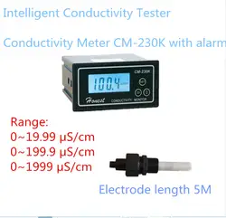 Умный проводимость тестер проводимости метр CM-230K с сигнализацией 0-19.99uS/см 0-199.9uS/см 0-1999uS/см