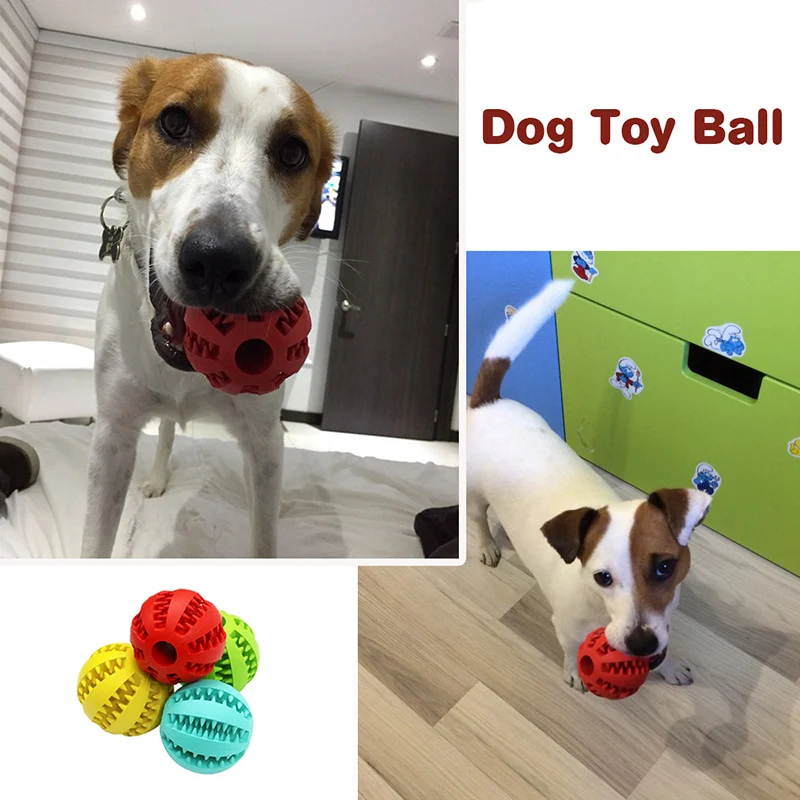 Собака игрушки экстра-жесткие резиновый мяч игрушка забавный интерактивный эластичность мяч собаки, игрушки для собак чистки зубов питания шар
