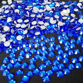 

6a dmc quality of hot fix strass in color blue with 1440 pcs per pack .size ss10 free shipping with good quality shiny