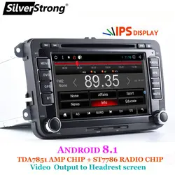 SilverStrong ips Android8.1 2DIN DVD для VW GOLF5 GOLF6 и CAR gps для PASSAT B7 B6 MirroringLink 701DT3