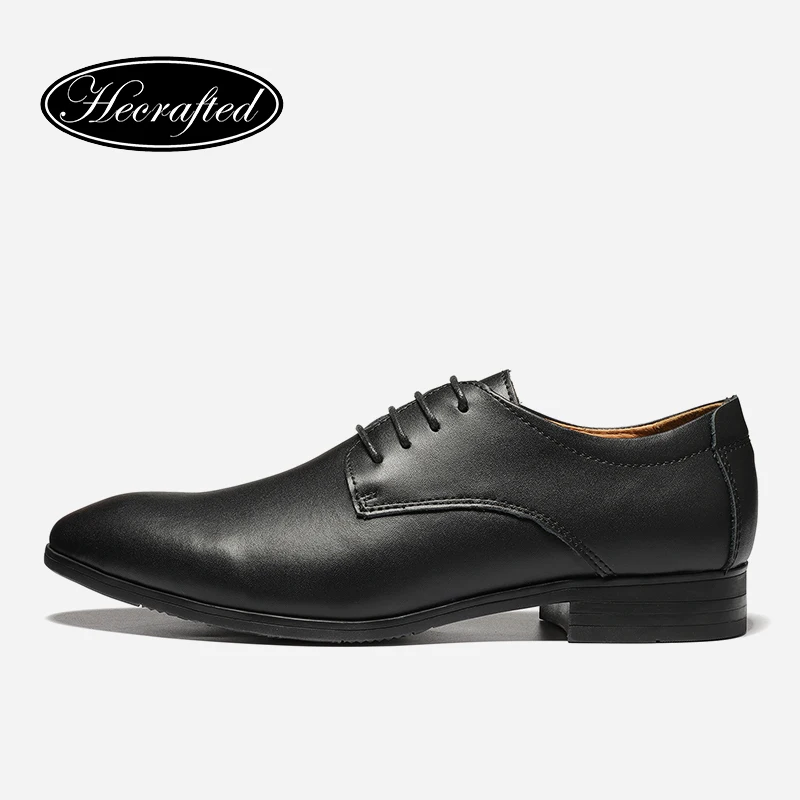 Size 35 50 Men Dress Shoes 2017 New HECRAFTED Cow split leather Classic Men Business Official