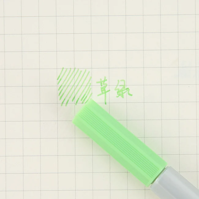 0,4 мм Переливающаяся ручка-маркер на водной основе, цветные чернила, Сверхтонкая ручка для подписи, художественный Рисунок, эскиз, граффити, ручка-Крючок для письма, волоконная ручка - Цвет: grass green