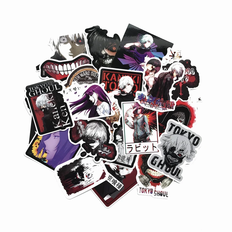 TD ZW 52 шт./лот наклейки Tokyo Ghoul для сноуборда ноутбука багажа автомобиля