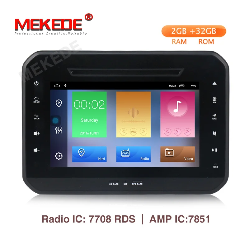 Android 9,1 gps автомобильный dvd плеер с навигацией плеер для suzuki ignis Авто Радио Аудио стерео плеер голова uint мультимедиа