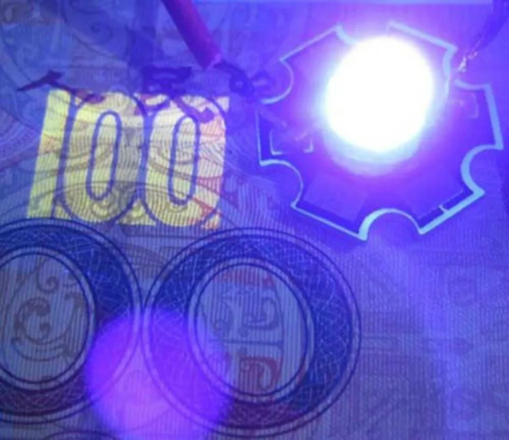 10 шт./лот 20 мм Звездная основа 1 Вт 395нм ~ 405нм Ультрафиолетовый виноградный