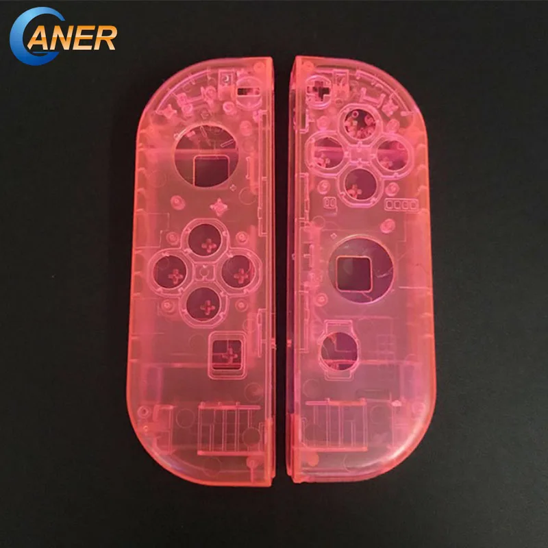 

Ganer Transparent Pink Housing Case for Nintend Switch NS Controller Joy-Con shell game console switch case