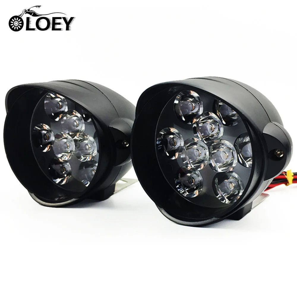 

OLOEY 30W 3000LM Motorcycle LED Headlight DC 9-85V Motor 9 Led Head light Lamp Scooters Fog Light Working Spotlight Refit